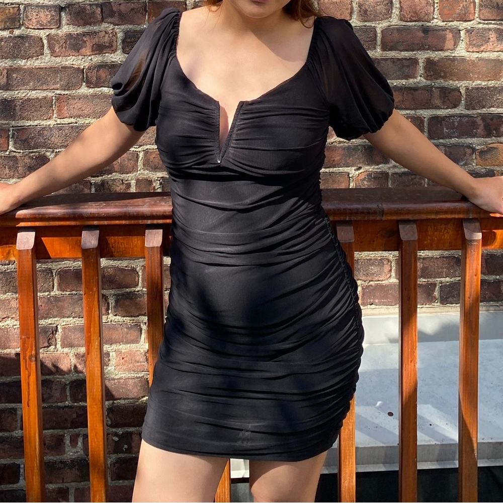 Mini black dress